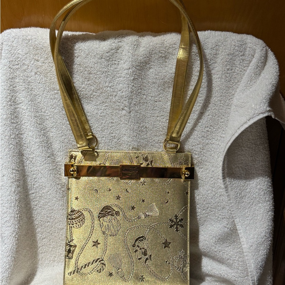 Sanrio Elegant Gold Crossbody Bag